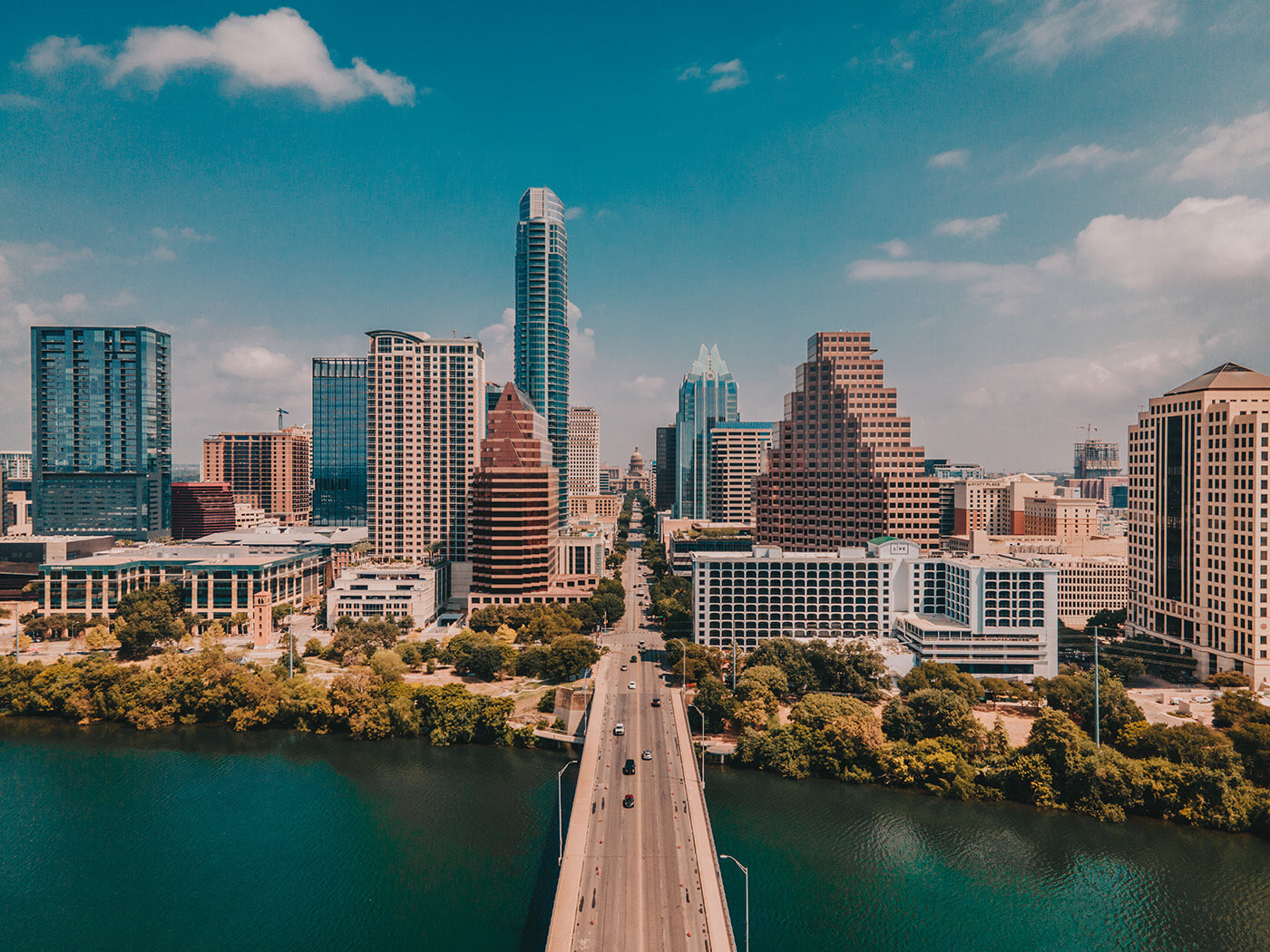 The cityscape of Austin, Texas