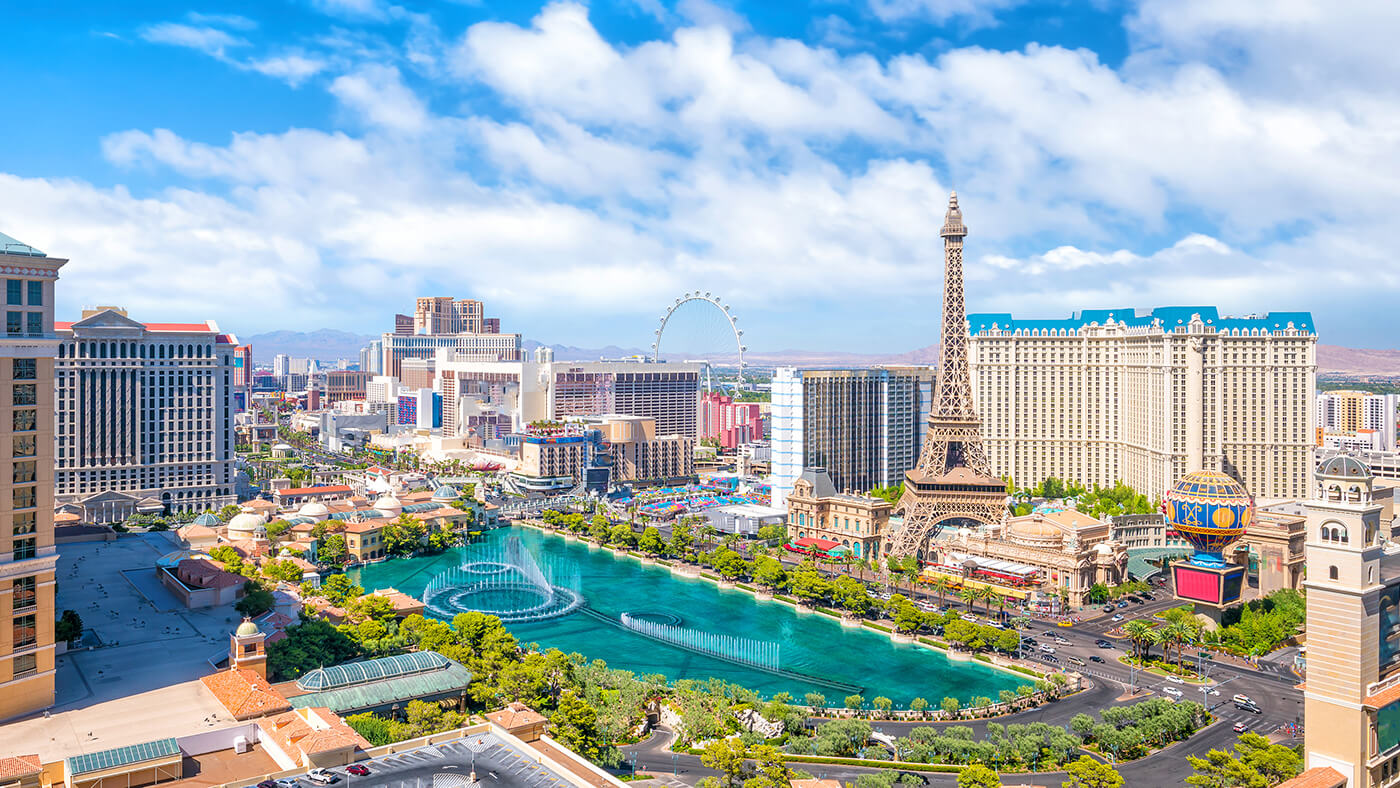 The mesmerizing view of Las Vegas