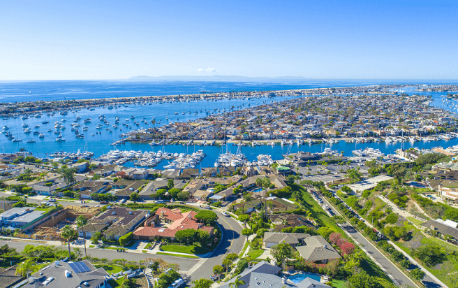 Newport Beach's view of the city